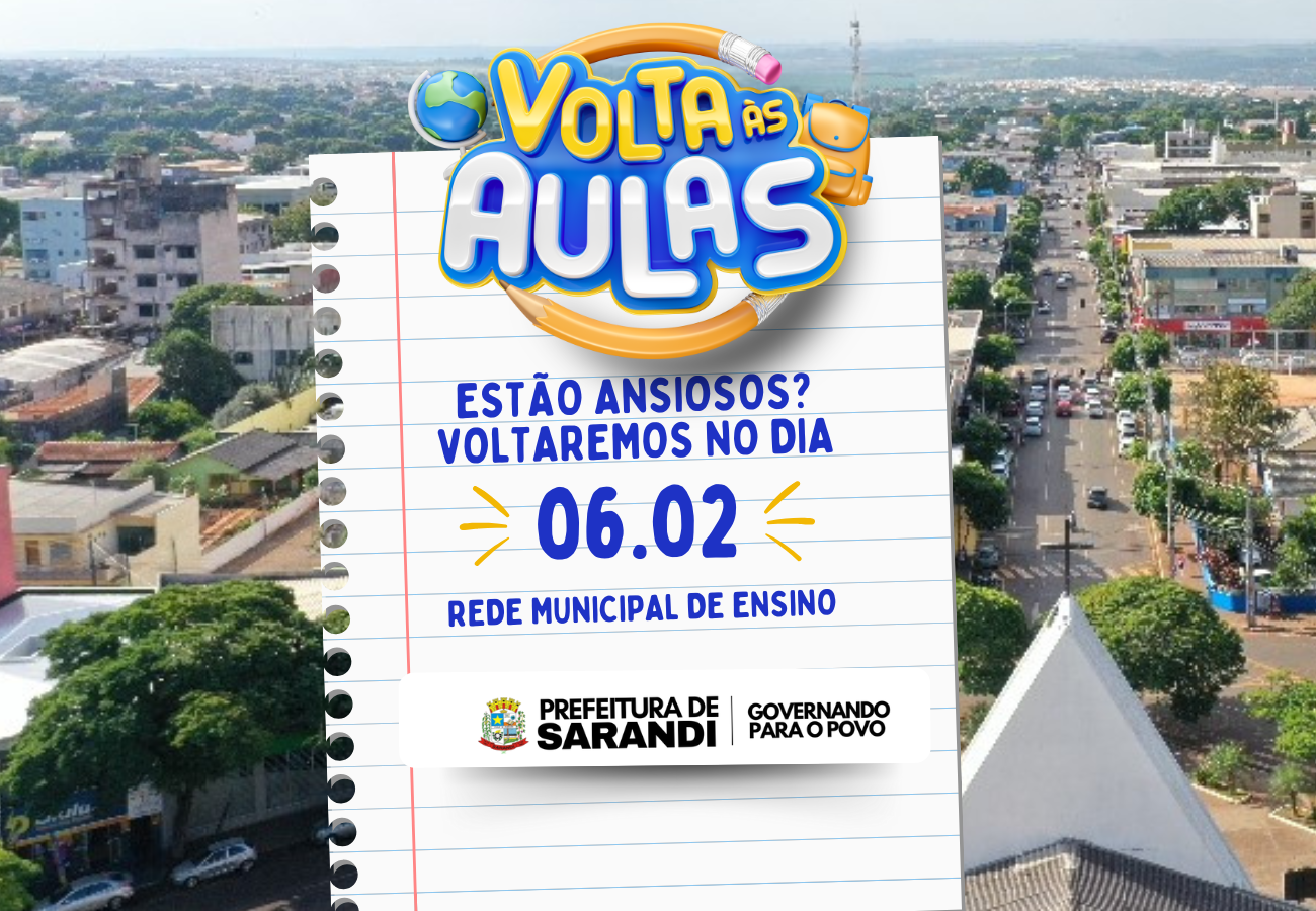 Secretaria de educação divulga calendário escolar da rede municipal de ensino 